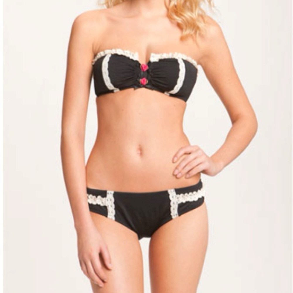Betsey Johnson Lace Is More Bikini Size Small